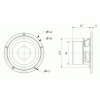 Zeichnung Visaton W130SC Tiefmitteltöner 4Ω 13cm 5" 80W 8000Hz