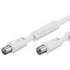 AKM1000W Antennenkabel mit Ferrite 80dB geschirmt weiss 10m
