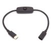 USB DC-Kabel mit Schalter USB-DCVerl.+Schal Typ C 0,3m schwarz