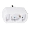 Euro-Schuko-Dreifach-Stecker 16A 3500W Euro-Adapter2+1WS