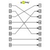 Belegung Goobay® RJ45 crossover Modular-Adapter CAT 5e