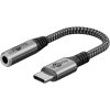 Adapter USB-C Stecker zu 3,5mm Buchse Textilkabel 0,15m USB-C-Klinkenbu015