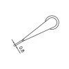 Weller® CT5 BX7 T0054211799 Lötspitze Meißelform 2,4mm gebogen 370°C