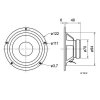 Zeichnung Visaton® W 100 S - 8 Ohm HiFi-Tiefmitteltöner