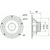 Zeichnung Visaton W200S Tieftöner 4Ω 20cm 8" 115W