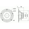 Zeichnung Visaton W200S Tieftöner 8Ω 20cm 8" 115W 5000Hz