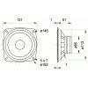 Zeichnung Visaton Breitbandlautsprecher 5" 60W 8Ω fu-12000Hz