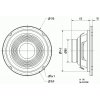 Zeichnung Visaton W170 Tieftöner 8Ω 17cm 6,5" 70W 6000Hz