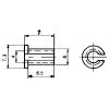 KR6-4 Achsreduzierstück von 6mm auf 4mm