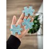 Senzorický MUFFIK nano puzzlík - Klíčenka pastelově modrá - LIMITKA