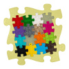 Puzzles in puzzle pastel yellow w01