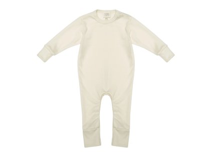 Rostoucí celoroční Merino overal pro miminko CLOUDY CREAM