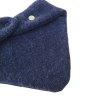 Dětský Merino šátek teplý pletený dvouvrstvý modrý LORITA