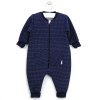 Dětský teplákový overal s kapsami z bavlny Pinolo tmavě modrý LORITA