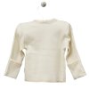 Zavinovací košilka s dlouhým rukávem z bio bavlny pro miminko Lu Lu ecru LORITA