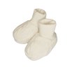 Kojenecké Merino capáčky pletené ecru LORITA