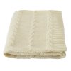 Dětská Merino pletená deka Delux 80x100 ecru LORITA