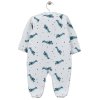 Chlapecký overal na spaní z bavlny letada bílý LORITA