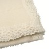 Dětská Merino pletená deka s krajkou 90x100cm tenká ecru LORITA