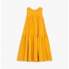 Dívčí bavlněné maxi šaty bez rukávů "SUMMER", žluté