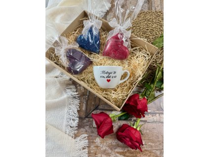 Dárková sada Miluji Tě čím dál víc + vesmírné srdíčko