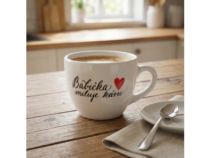 Hrnek 220 ml - Babička miluje kávu