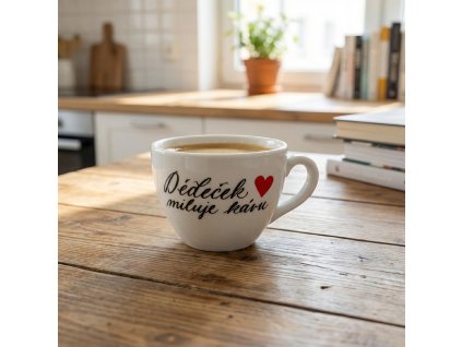 Hrnek 220 ml - Dědeček miluje kávu