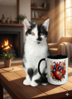 Kočičí motiv na hrnku MugStyle