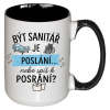 Hrnek 400ml -Být sanitář