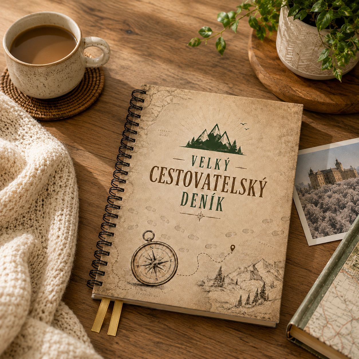 Velký cestovatelský deník Vintage