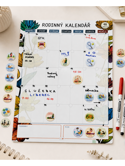 Rodinný kalendář Bílý 2