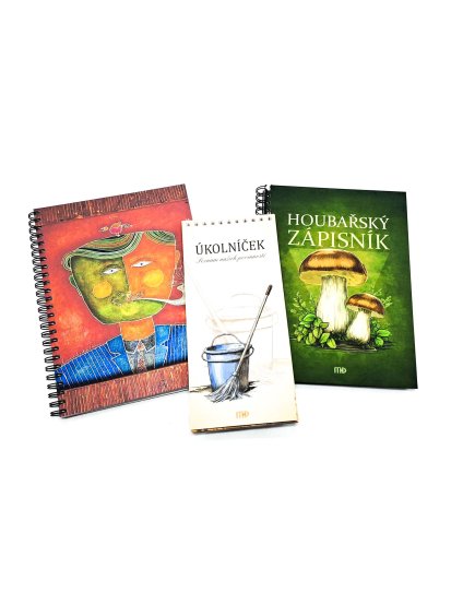 PRO DĚDEČKA - Kolekce Zápisník - Kuřák, Úkolníček, Houbařský zápisník