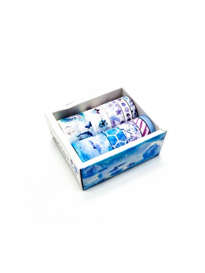 BOX Washi pásek - Mořská (10ks)