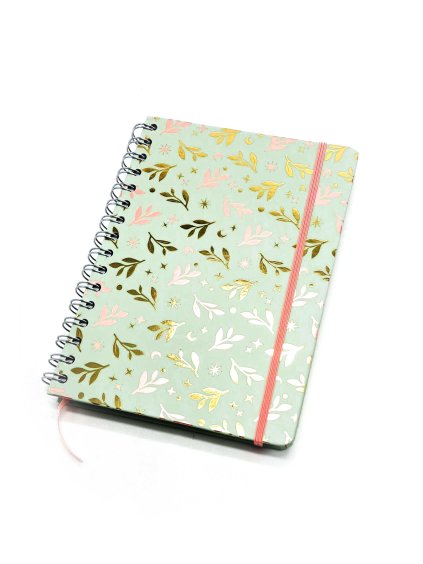 Zápisník - Zlatý lístky, A5