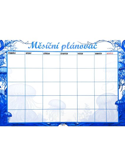 Můj osobní plánovač (Medúza) Měsíční, A4