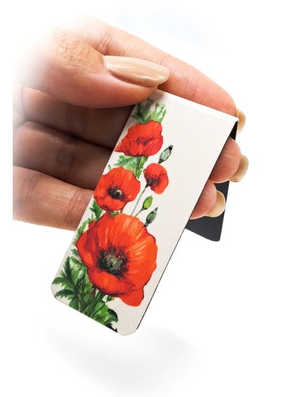 Magnetická záložka - Vlčí mák