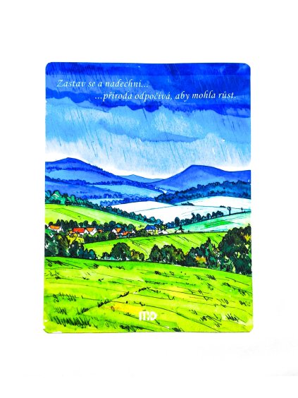 Magnetická pohlednice s citátem - Naše krajina (3)