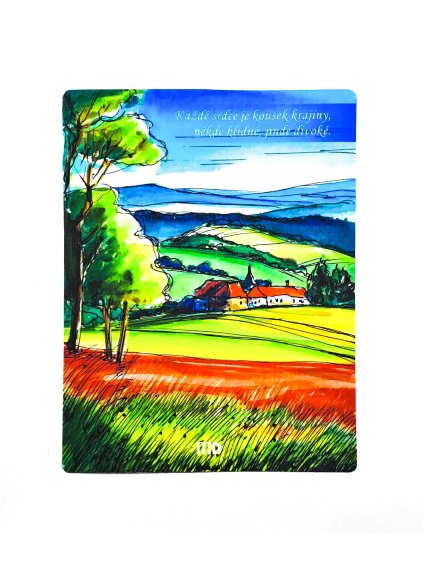 Magnetický obrázek s citátem - Naše malebná krajinaka (4)