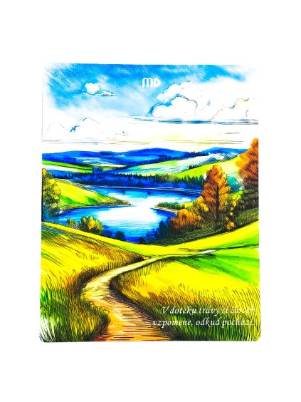 Magnetický obrázek s citátem - Naše malebná krajinaka (1) (vada)