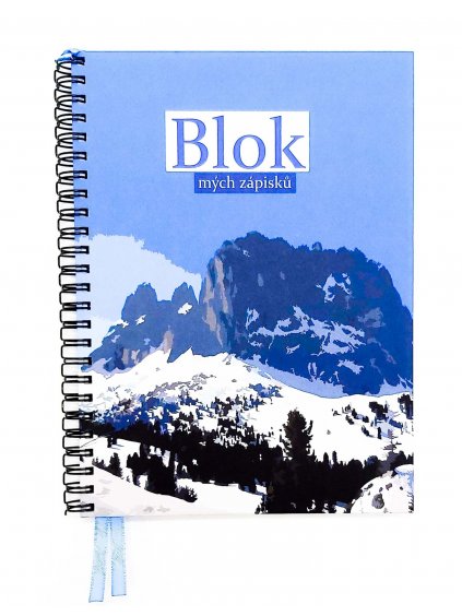 Blok mých zápisků - Zimní motivy (Alpy)