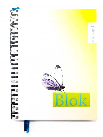 Blok mých zápisků - Jarní motivy (Motýl)
