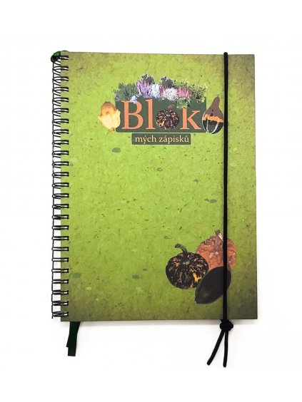 Blok mých zápisků - Podzimní motivy (Dýně)
