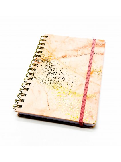 Zápisník - Mramor, A5 + 92ks samolepek