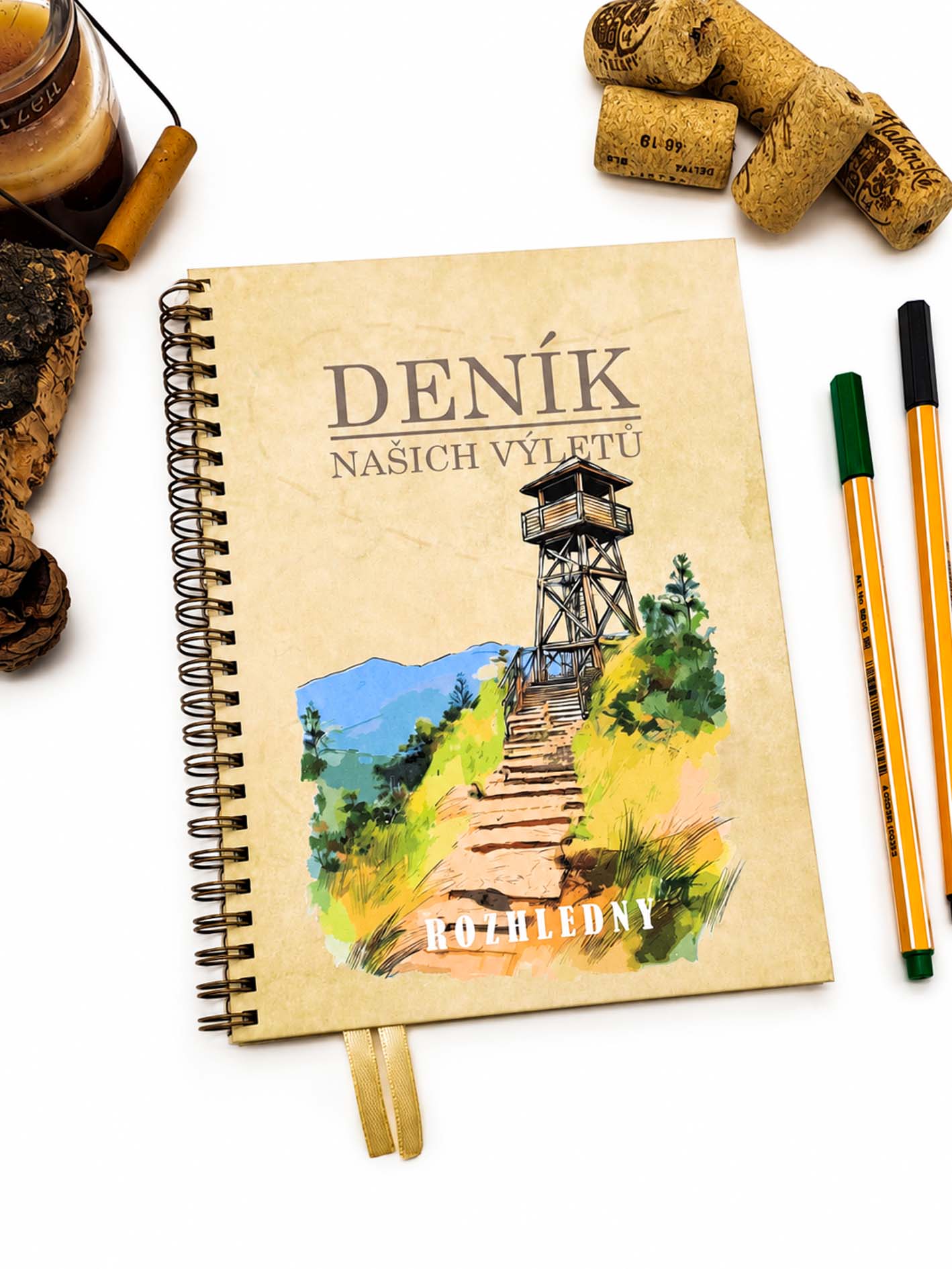 Deník našich výletů Rozhledny s hrou – skutečná fotografie produktu