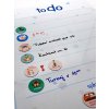 Magnetický To Do - přepisovatelný, A3 (bílý) + 3x fix, 5x magnetek