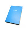 Zápisník - Imitace kůže, vlnkovaný světle modrý, A5