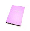 Zápisník - Imitace kůže, vlnkovaný růžový, A5