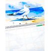Nedatovaný plánovací kalendář A4 (na šířku, na zeď, AQUAREL COLLECTION ) - U vody