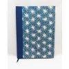 Látkový zápisník - tečkovaný, 120 stran, A5, bílé hvězdy