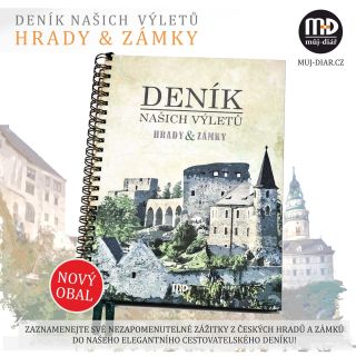🏰✨ NOVINKA NA ESHOPU! ✨🏰 Náš oblíbený Cestovatelský deník – Hrady a zámky má úplně nový kabát! 🎉 Stylový obal, stejná...